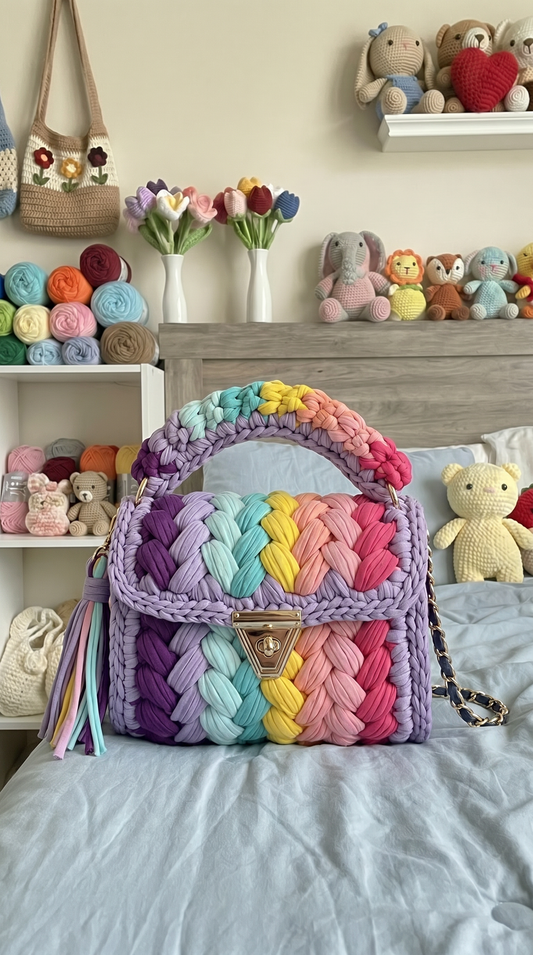 Chase's Pride Crochet Bags
