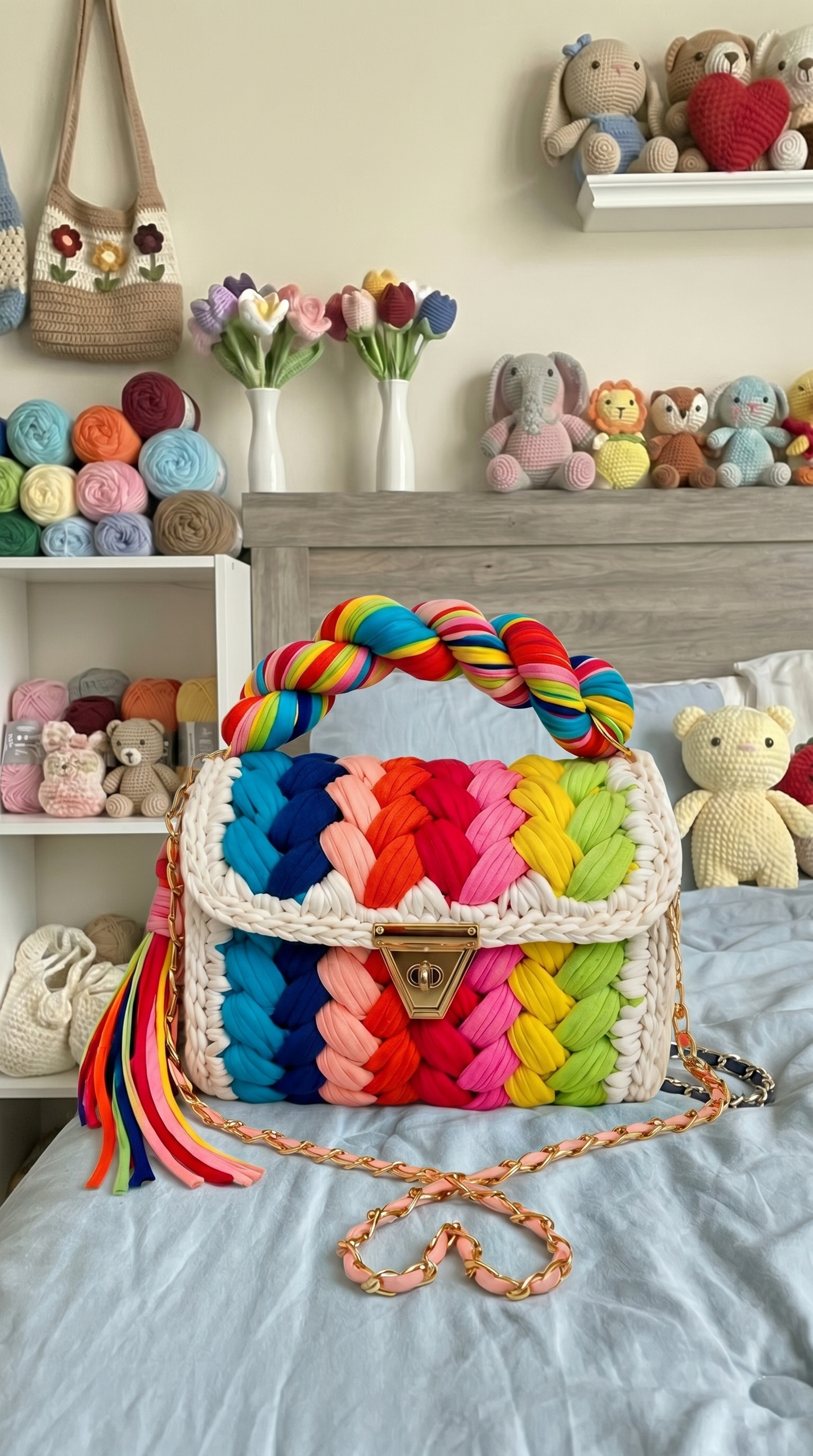 Chase's Pride Crochet Bags